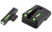 Truglo TG13NV2A TFX Day/Night Sights 1911 Pistol Tritium/Fiber Optic Green w/White Outline Front Green Rear Black