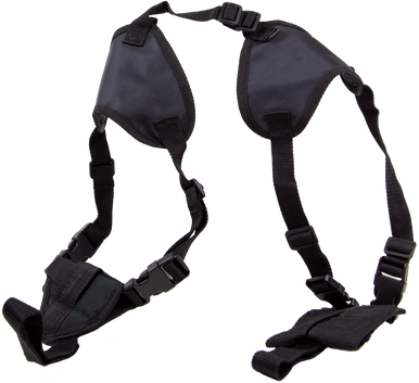 Bulldog WSHD20 Deluxe Shoulder Harness Black Nylon Harness Fits Ruger LCP/Glock 42/2-3" Barrel Ambidextrous