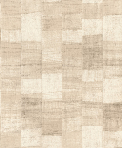 Ivo Beige Block Stripe Wallpaper