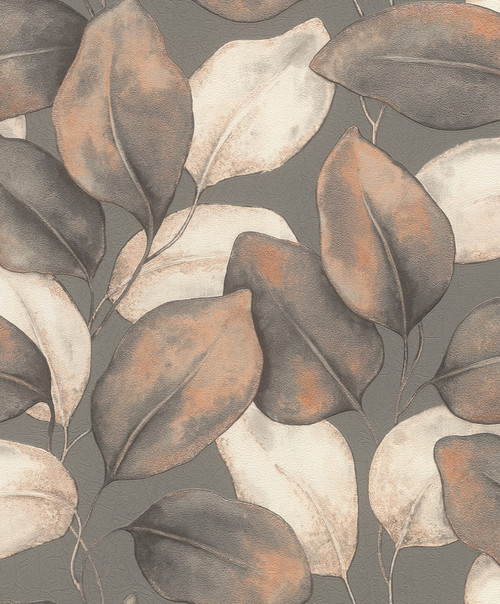 Evanthe Charcoal Vine Wallpaper