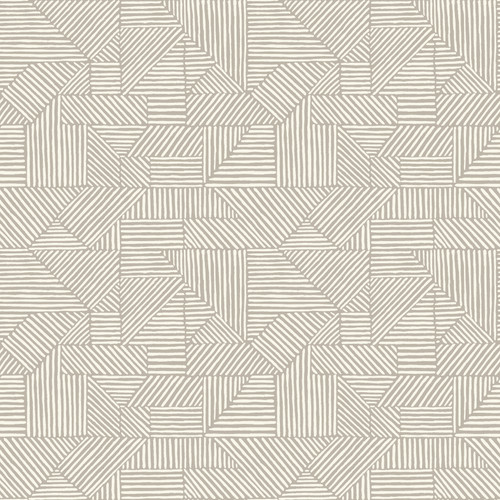 Crescendo Light Grey Block Geometric Wallpaper