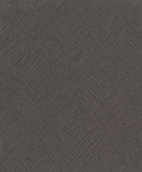 Hollis Charcoal Textured Diamond Wallpaper