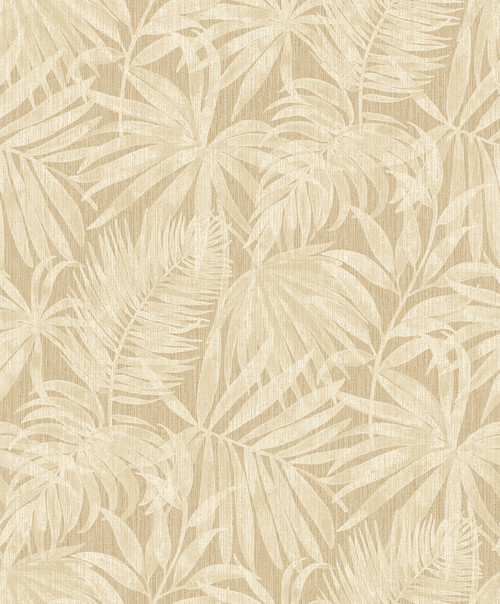 Sonny Light Brown Fronds Wallpaper
