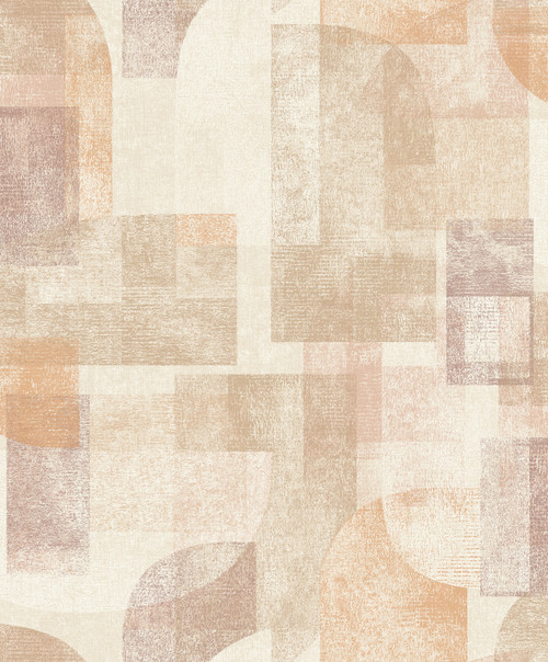Cassandra Rust Block Geometric Wallpaper