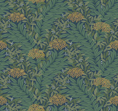 Highgrove Navy Wallpaper