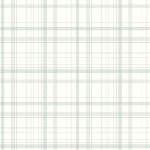 Burgess Light Blue Plaid Wallpaper