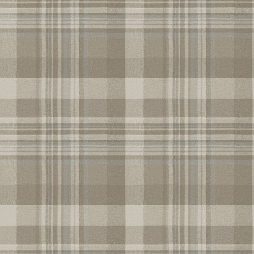 Dutton Plaid Light Brown Flannel Wallpaper