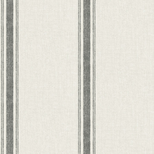 Linette Black Fabric Stripe Wallpaper