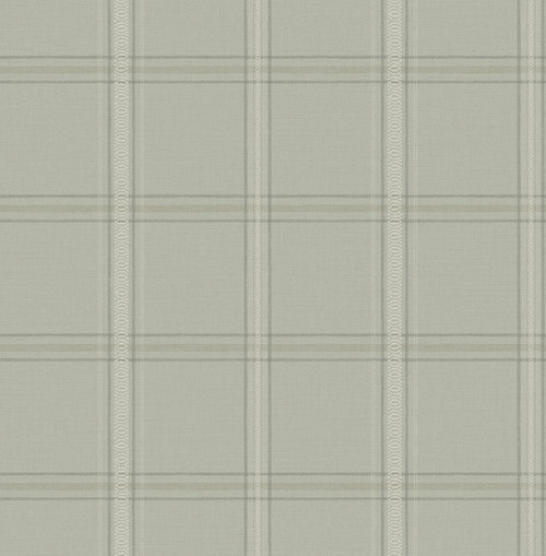 Auberge Sage Plaid Wallpaper