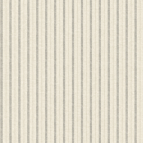 Harville Black Double Stripe Wallpaper