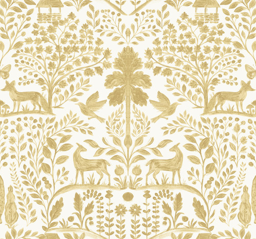 Anoki Yellow Scenic Woodlands Wallpaper