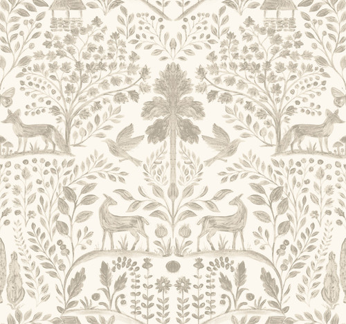 Anoki Beige Scenic Woodlands Wallpaper