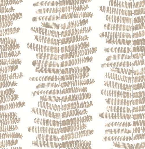 Lumis Taupe Fern Stripe Wallpaper