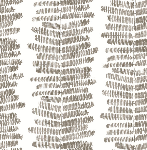 Lumis Grey Fern Stripe Wallpaper