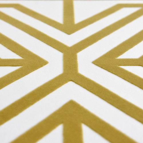 Helios Mustard Geometric Wallpaper Mullers Paint Design Co