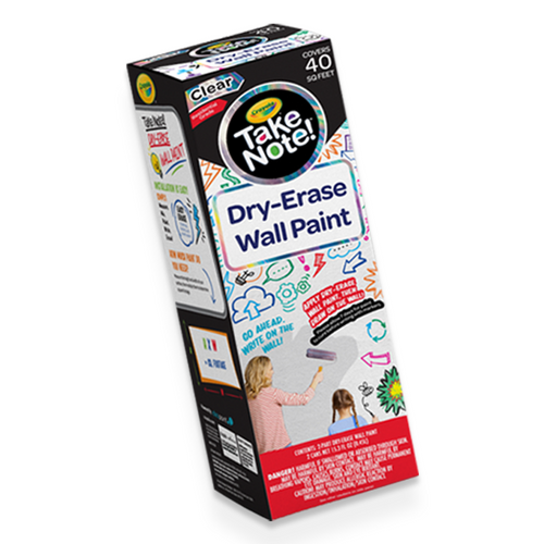 Crayola Take Note Dry Erase Paint 40 Sq Ft Kit