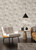 Ivo Grey Block Stripe Wallpaper