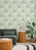 Serenade Sea Green Ferns Wallpaper