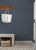 Fox Hollow Dark Blue Dashed Plaid Wallpaper