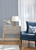 Lascelle Light Blue Modern Pinstripe Wallpaper