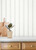 Mandevilla Light Blue Vine Stripe Wallpaper