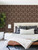 Edith Burgundy Floral Damask Wallpaper