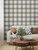 Thorpe Charcoal Plaid Wallpaper