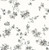 Festival Floral Charcoal Trailing Wallpaper