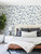 Festival Floral Blue Trailing Wallpaper