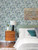 Wonder Teal Woodland Animals Wallpaper