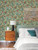 Manette Turquoise Birds in the Bush Wallpaper