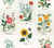 Botanical Prints Wallpaper White/Pink