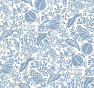 Pomegranate Wallpaper White/Blue