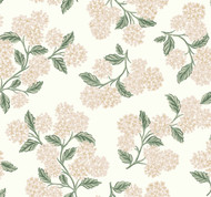 Hydrangea Wallpaper Beige/Pink