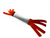 Mini Weighted Firehose Dog Tug Red White