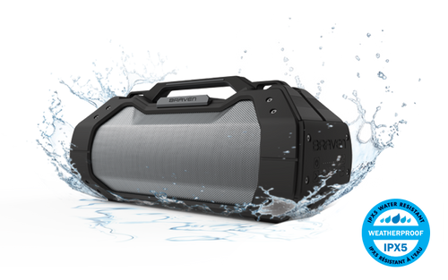Braven Ready Elite Outdoor Waterproof Speaker. GRAY/GRAY/ORANGE