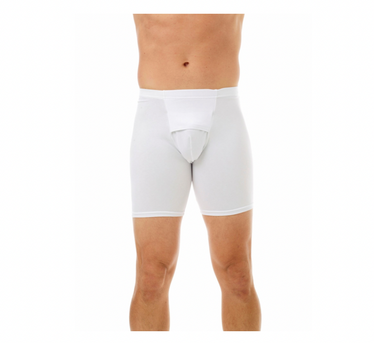 Men's Cotton Spandex and Inguinal Hernia prevention boxer underwear(Large  37-40) - B&F Medical Supplies.com
