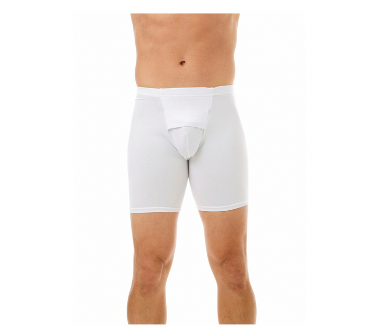 Men's Cotton Spandex and Inguinal Hernia prevention boxer