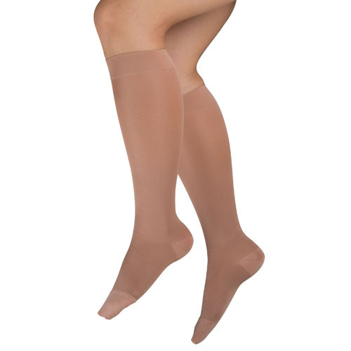 Microfiber Moderate  Sm 15-20mmhg  Knee Highs  Beige