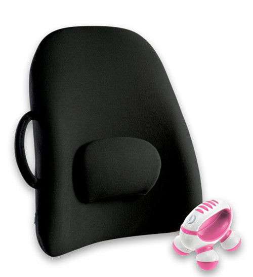Lowback Backrest Support Obusforme Black (bagged)