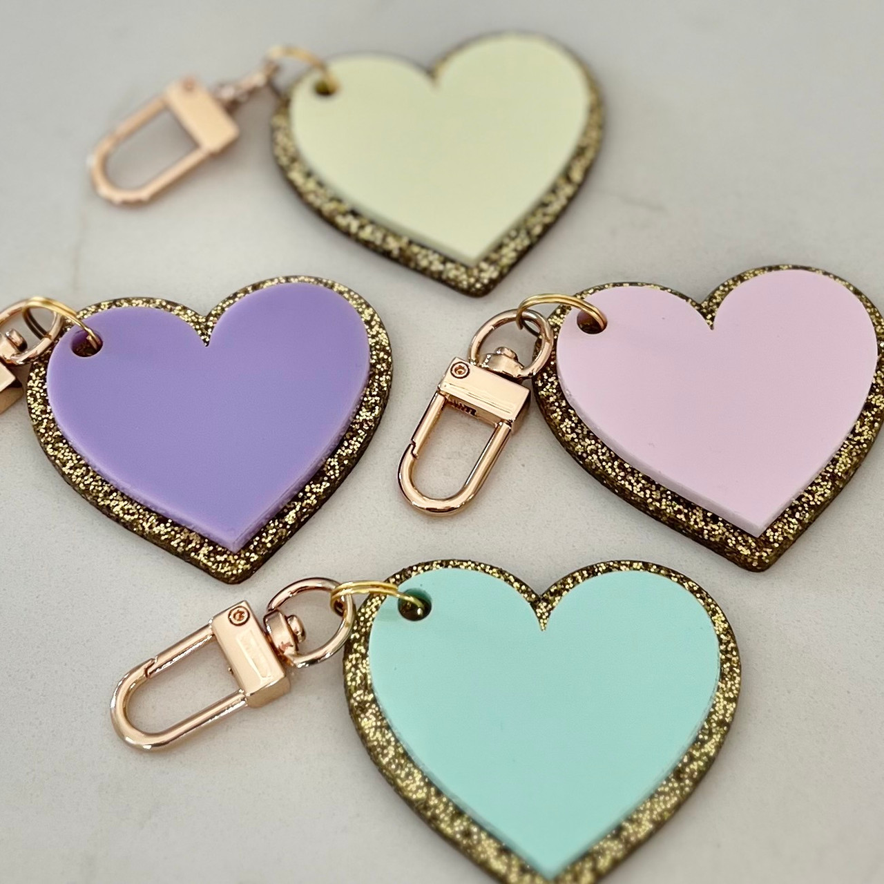 Heart Keychains