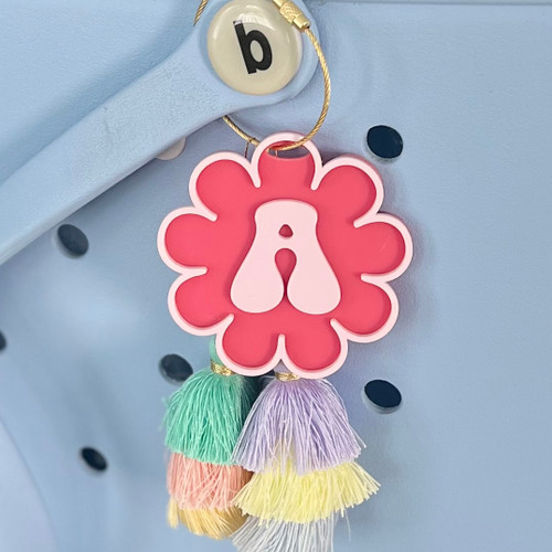 Retro Flower Bag Charm