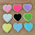 Chenille Heart Patch with Glitter Trim | Stick On