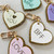 Conversation Heart Keychain