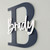 Kids or Family Name Initial Sign - Classic
