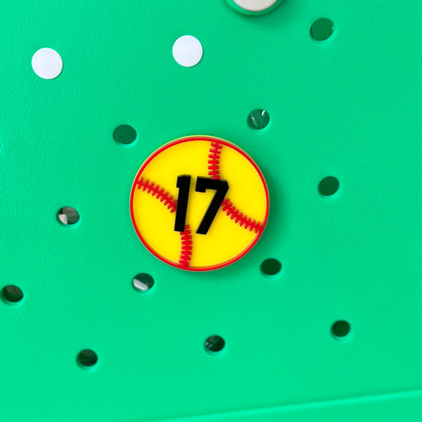 Softball Bag Charm Softball Bag Charm
