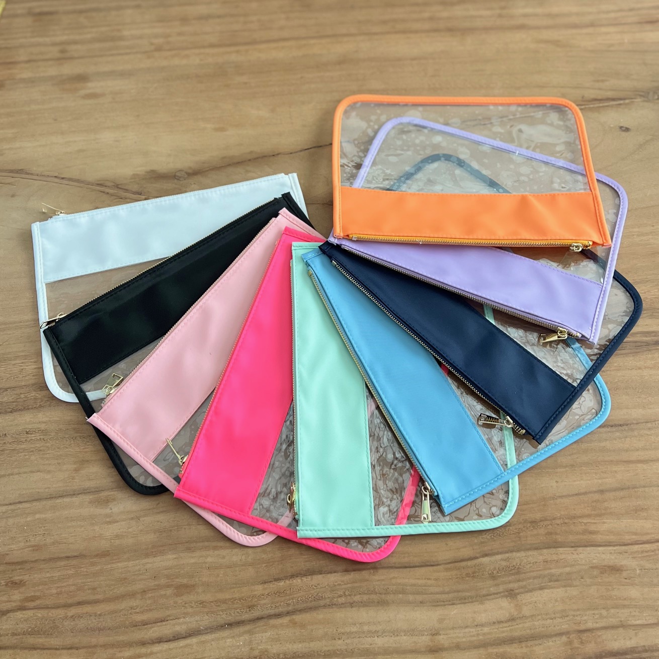 Clear PVC Pouch with Nylon Strip