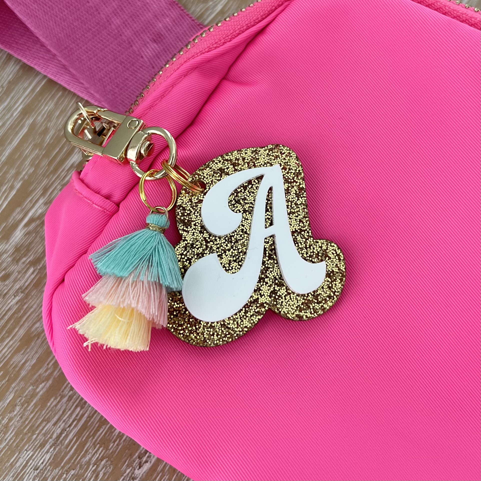 Initial Keychain Brass, Personalized Keychain, Retro Monogram Keychain,  Vintage Letter Keychain 