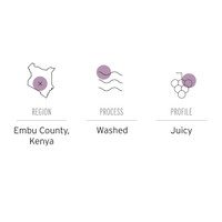 Region: Embu County, Kenya. Process: Washed. Profile: Juicy.