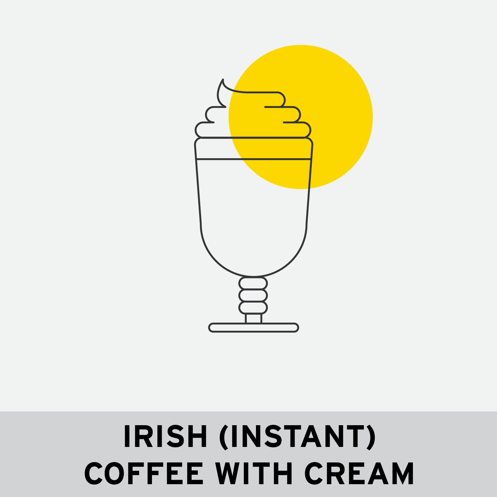 IRISH INSTANT COFFEE WITH CREAM